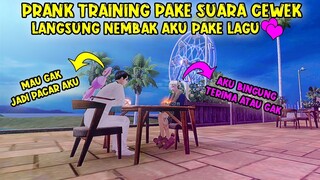 HODE FF 💕 PRANK TRAINING PAKE SUARA CEWEK LANGSUNG DI TEMBAK PAKE LAGU (MUSISI FF)