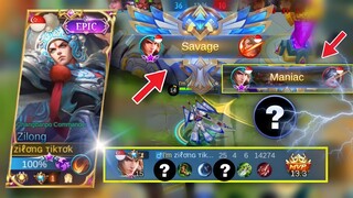 Build ini cocok buat zilong side, Auto panen maniac Savage🔥 | Mobile Legends Bang-bang