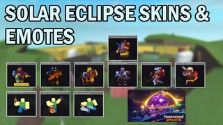 NEW Solar Eclipse Skins & Emotes | Tower Defense Simulator | ROBLOX