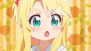 Cute little cute girl, strong man must brush