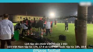 -U20 Hàn Quốc tranh thủ làm quen thời tiết ở Việt Nam(720p) #thethao