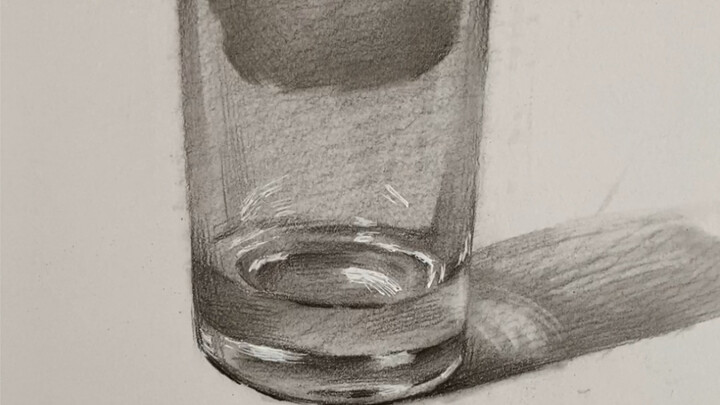 【ภาพนิ่งสเก็ตช์】วิธีวาดแก้วน้ำ