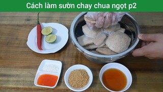 Cách làm sườn chay chua ngọt p2