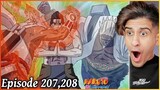 Killer Bee VS Kisame! Naruto Shippuden Episode 207, 208 Reaction