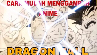 cara mudah menggambar anime Dragonball