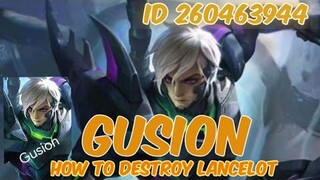 🇵🇭HOW TO DESTROY LANCELOT USING GUSION / ASSASIN VS ASSASSIN⚡