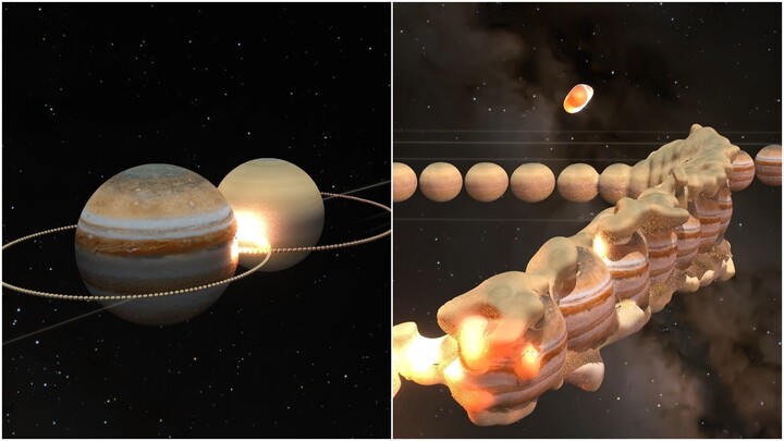 What Happens When Jupiter and Saturn COLLIDE... But Their RINGS Are Made of EACH OTHER?!