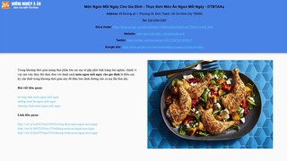 món ăn ngon mỗi ngày dễ làm