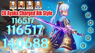 I Finally Maxed Out Ayaka's Constellation - C6 Ayaka Endgame Charged Atk Showcase