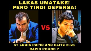 MUNTIKAN NA NAMAN! BUTI NABUHAY PA!  St Louis Rapid and Blitz 2021 Mamedyarov VS So Rapid Round 7