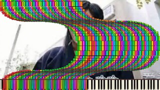 The precious video portraying how humans tame a piano