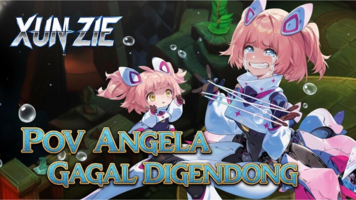 POV Angela Gagal Digendong 😭🥵💦