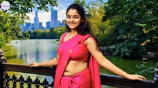 Traditional Pink Saree in Modern New York | Central Park Ft Esther - New York Series: Episode 1