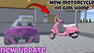 NEW MOTORCYCLE ON GIRL HOME | Sakura School Simulator | Gweyc Gaming