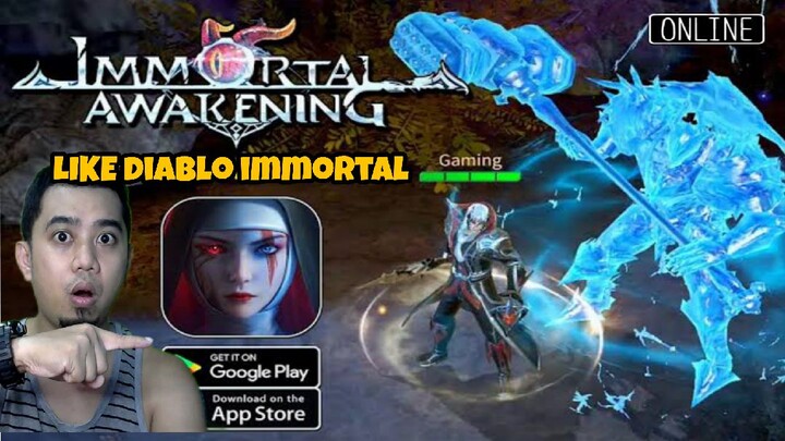 Immortal Awakening MMORPG Mobile Gameplay Review for Android and IOS - Like Diablo Immortal Game
