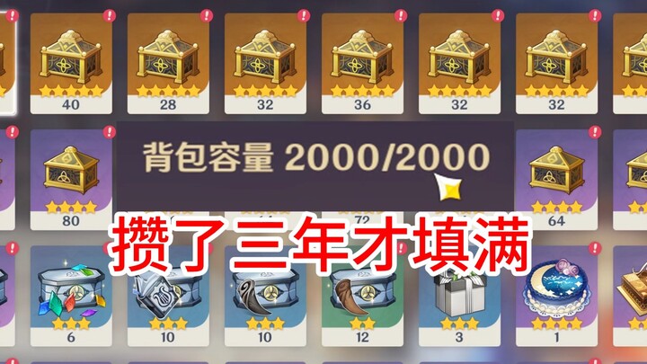 [Genshin Impact] When your backpack is full (can this thing even get full?)