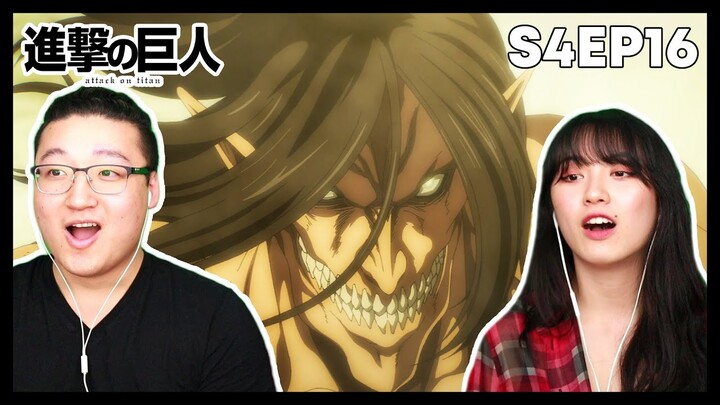 THEY REALLY ENDED IT HERE?!!?? 😭 | Attack on Titan Couples Reaction & Discussion Season 4 Episode 16