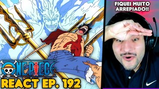 A CENA MAIS ÉPICA!! LUFFY VS ENEL! React One Piece EP. 192