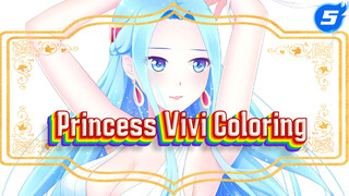 Coloring Process of Princess Vivi | One Piece / Average-level Tablet Painting_5