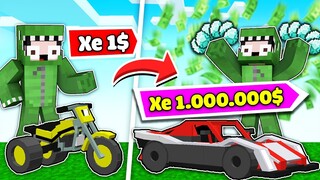 MINECRAFT BEDWARS, SỞ HỮU XE SIÊU CẤP SẢN XUẤT RA TIỀN VÔ HẠN TROLL NOOB TEAM