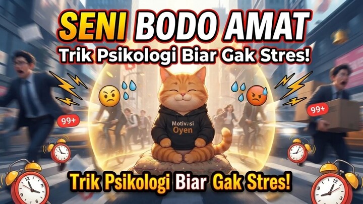 Rahasia Kucing Oyen: Trik Psikologi Biar Hidup Gak Gampang Stres!