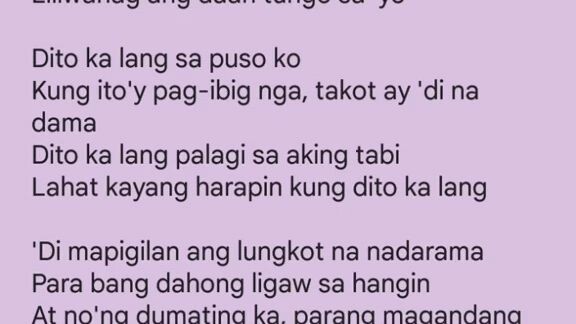Dito Ka lang ❤️❤️🥰