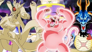 Thập Vĩ Jubi Khổng Lồ Trong Naruto Đối Đầu Khỉ Đột Và Rồng Kaido Khổng Lồ -Dragon Ball XV2 Tập 217