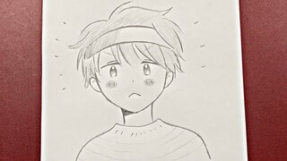 Easy to draw | how to draw cute anime boy