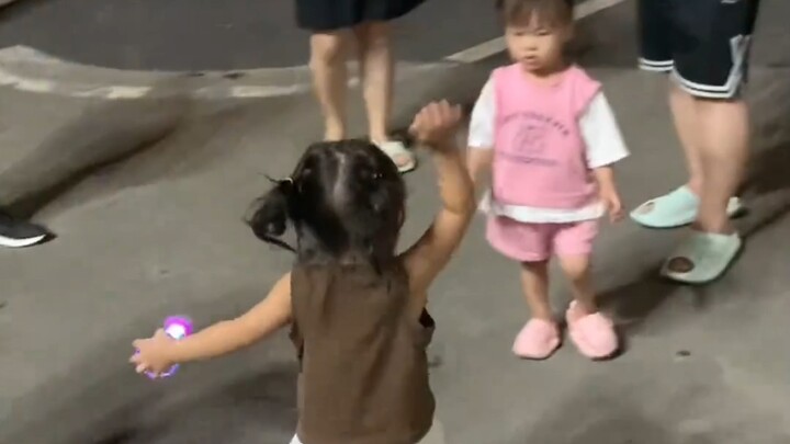 Little sister picks a fight—turns out you can brawl even if you can’t talk!