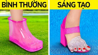 TỰ CHẾ GIÀY ĐỈNH CAO! 👠 THỦ THUẬT ĐƠN GIẢN CHO BÀN CHÂN ĐẸP VÀ MỊN