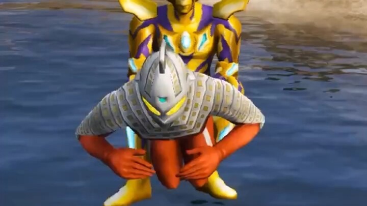 Ultraman swimming compe*on, who swims the fastest?