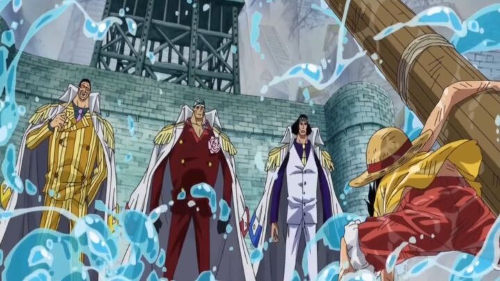 Luffy vs 3 Admiral