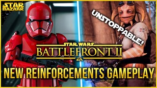Battlefront 2 NEW Reinforcements Gameplay! Ovissian Gunner, Caphex Spy, Sith Trooper, Jet Trooper