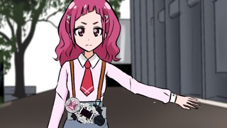 [Hand-drawn animation / Mitsumi X Kamen Rider] Cure Yell transformation