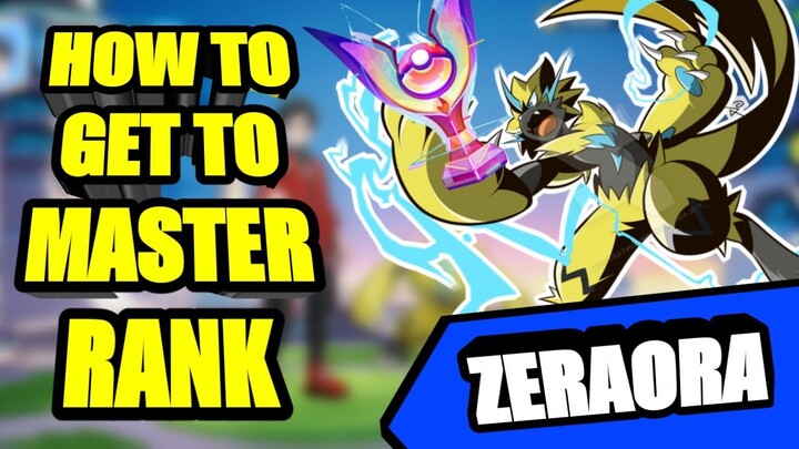 *HOW TO GET TO MASTER RANK USING ZERAORA* Pokemon Unite Gameplay