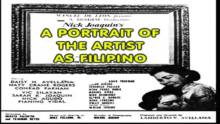 A Portrait of the Artists as Filipino 1965 (International Released) Drama Film Philippines
