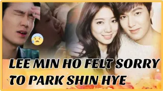 LEE MIN HO FELT SORRY TOWARDS PARK SHIN HYE FOR THE SURPRISED KISS HE DID TO HER