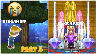 BEGGAR KID to RICH KID🤑 PART 5 SPEEDRUN!  -SKYBLOCK BLOCKMAN GO