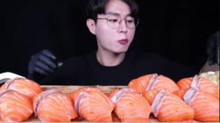 Sushi Cá hồi Mukbang ASMR MUKBANG #mukbang #asmr