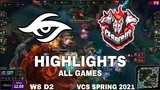 Highlight TS vs CES All Game VCS Mùa Xuân 2021 VCS Spring 2021 Team Secret vs Cerberus Esports