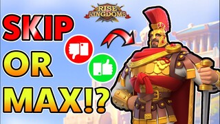 Belisarius Prime Skill Reveal -- SKIP or MAX!? | Rise of Kingdoms