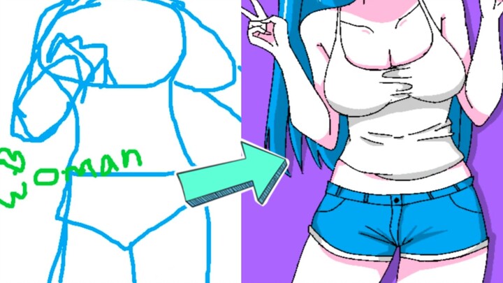 I drew a line, but someone changed it into a leg?!