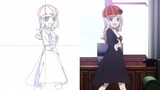 "Miss Kaguya Wants Me to Confess" Chapter 3 ED line photography + finished animation comparison