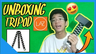 UNBOXING TRIPOD GRABE SOBRANG MURA!! GALING KAY LAZADA MUST SEE