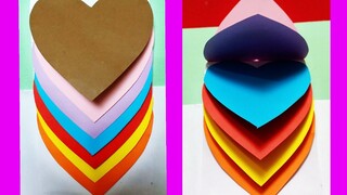 Cách làm thiệp trái tim kéo đẹp nhất | Beautiful Handmade Valentine's Day Card