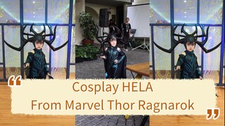 Kainazala cosplay HELA  The Goddes of Death dari Marvel Thor Ragnarok