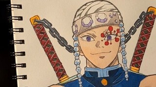 【Uzui Tengen】hand-painting process