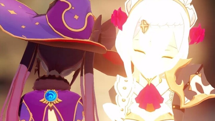 Genshin Impact mmd Mona, Noelle