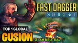 NO.1 GUSION FAST HAND Combo [ Top 1 Global Gusion Best Build ] By ø I AM Neutral ツ - MLBB