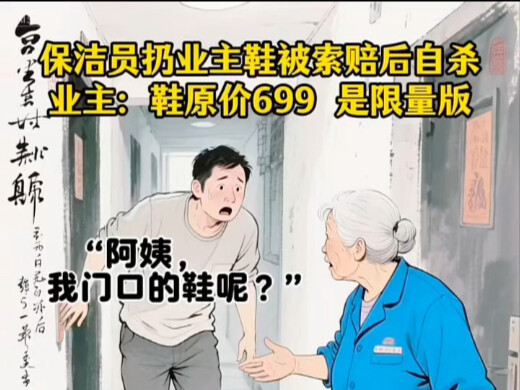 2023: Janitor Throws Away 699-Yuan Shoes, Faces ¥10,000 Compensation Claim, and Commits Suicide Inci